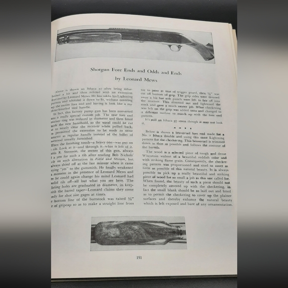 Checkering and Carving of Gunstocks by Monty Kennedy Vintage Hardcover Book - Picture 6 of 9